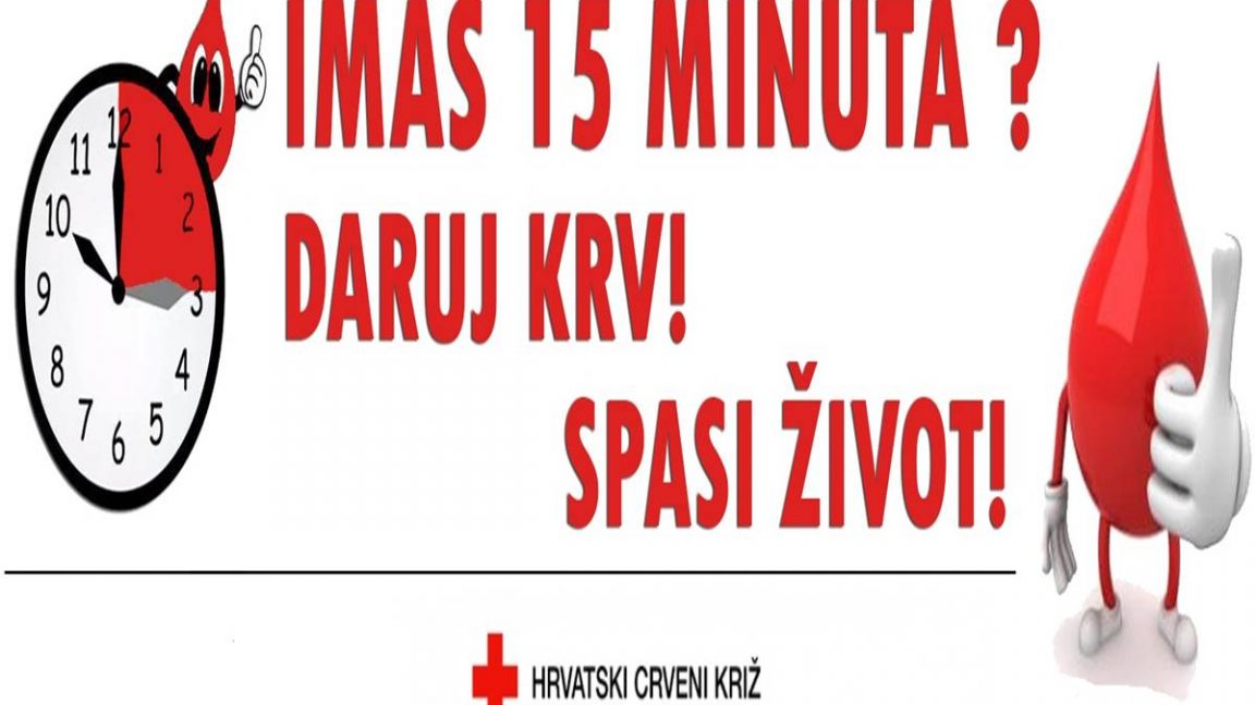 Istarski darivatelji krvi pozvani da daju krv 2. travnja Istarski darivatelji krvi pozvani da daju krv 2. travnja