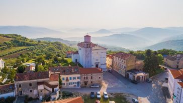 vižinada iz zraka centar povijesna jezgra