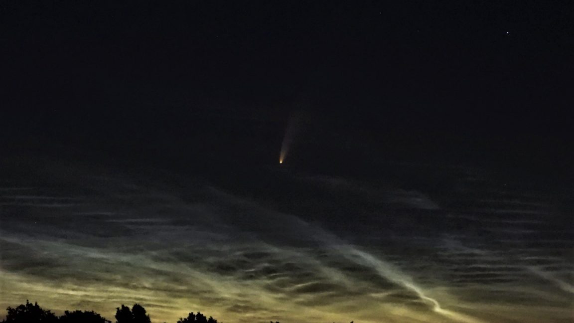 ISTRAMET fotografirao 2 fenomena - KOMET NEOWISE i noktilucentne oblake! ISTRAMET fotografirao 2 fenomena - KOMET NEOWISE i noktilucentne oblake!
