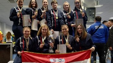 Ženski kuglački klub Istra u Kranju nakon osvojenog Europskog kupa - 09.10.2021.