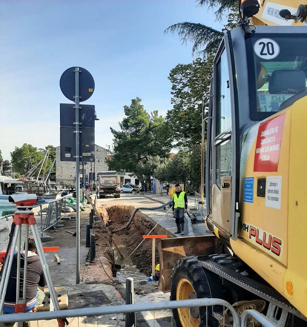novigrad obnova kanalizacija gradilište radovi listopad 2021