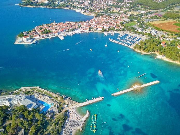 poreč stari grad panorama iz zraka
