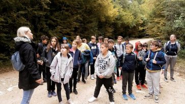 škola vrsar učenici edukativna šetnja šuma klim kontija