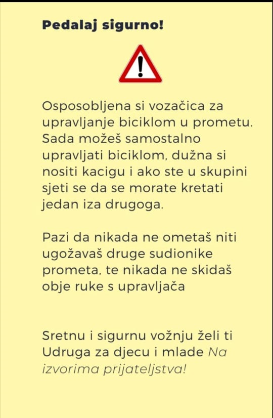 potvrda o prometnoj edukaciji za djecu funtana