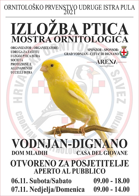 izložba ptica vodnjan plakat