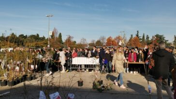podjela sadnica poreč akcija zasadi drvi ne budi panj veliko parkiralište 19-11-2021