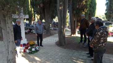 Vrsar - Polaganje vijenaca na groblju za blagdan SVih svetih