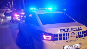 noćna prometna policija nesreća noć mrak mračna