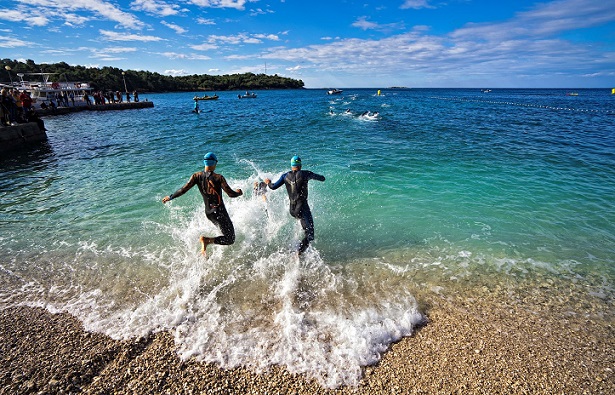 ironman poreč plivanje plava laguna