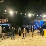 Park u centru Kaštelira spreman za druženje i koncert - Foto Tanja Kocijančić park iza crkve vijećnici prosinac 2021