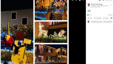 najljepša okućnica u Funtani božić advent