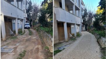 Foto Grad Poreč nasipavanje makadamskih putova