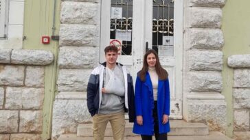 Foto SŠ Mate Balote Poreč - Stiven Kocijančić i Tiziana Brčić