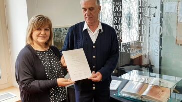 Irides Zović i Slavoljub Katančević - Foto Gradska knjižnica Poreč