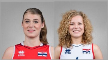 Samanta Fabris i Rene Sain - Foto Hrvatski odbojkaški avez