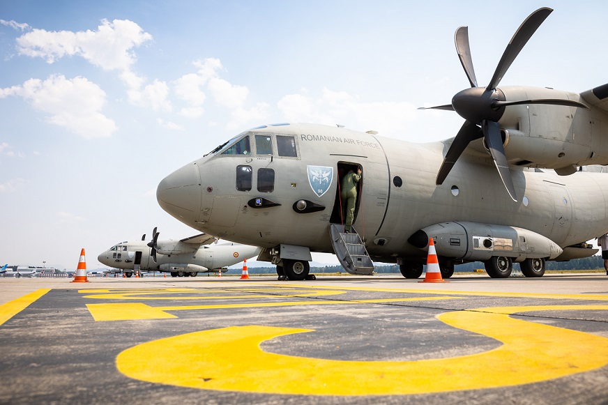 Avion Spartan iz Rumunjske - Foto Slovenska vojska