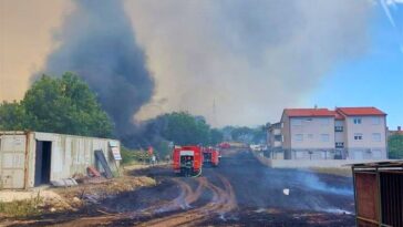 Požar u Puli - Hrvatska vatrogasna zajednica