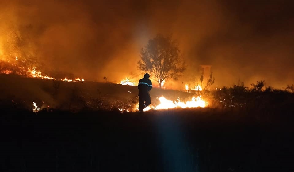 Požar kod sela Heraki - Foto DVD Castrum Sv. Lovreč