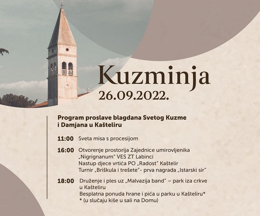 Foto TZ Kaštelir-Labinci - plakat za Kuzminju