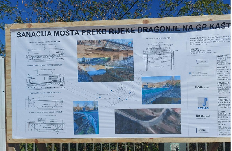 Kreće sanacija mosta na Dragonji - granični prijelaz Kaštel - Foto Sanja Bosnić