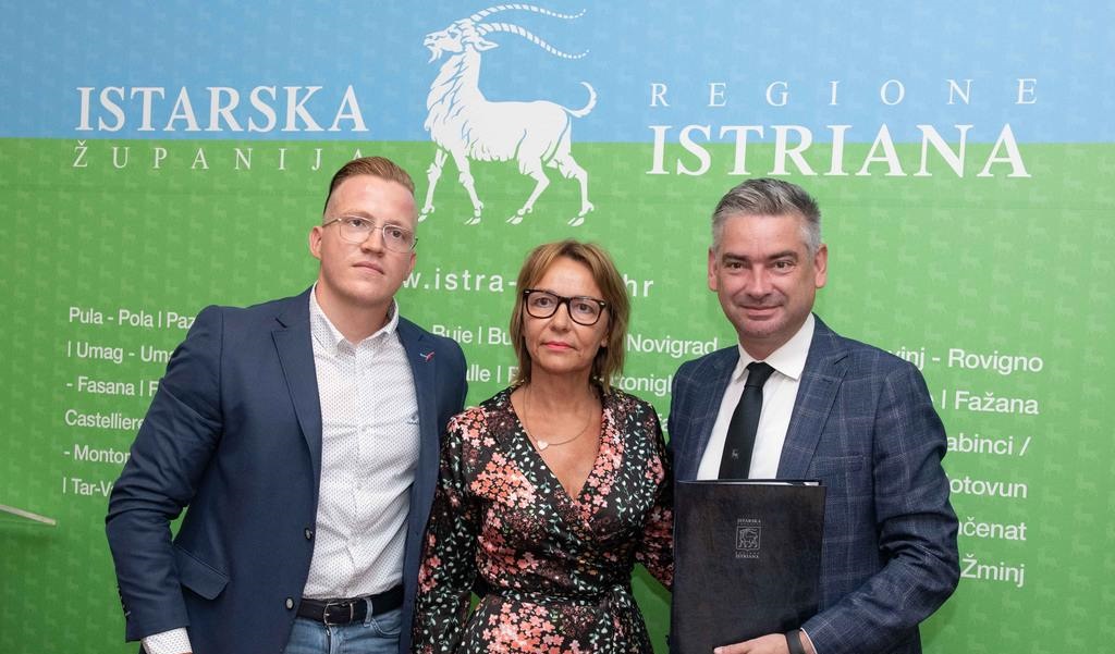 Marko Kontošić, Orhideja Petković i Boris Miletić - Foto Istarska županija