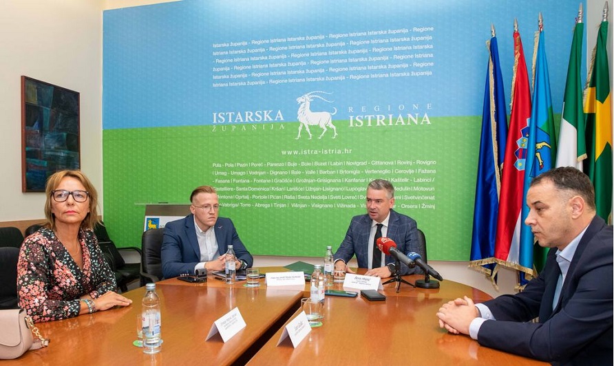 Marko Kontošić, Orhideja Petković i Boris Miletić - Foto Istarska županija