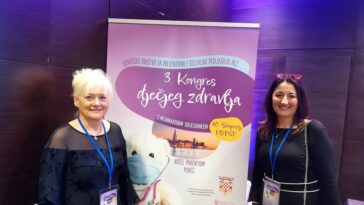 Dr. Karakaš Kolarek i Dr. Đeni Momić - Foto Tanja Kocijančić pedijatri kongres dječjeg zdravlja