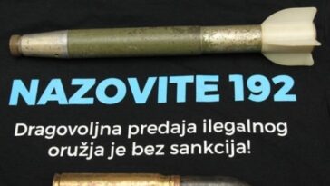 Foto Policijska uprava istarska bomba oružje raketa mup
