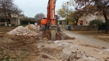 Foto Odvodnja Poreč kanalizacija gradilište bager radovi