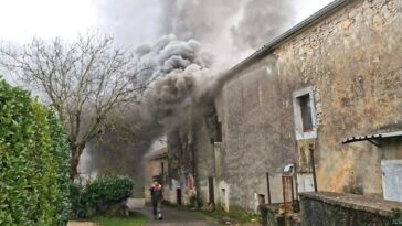 Požar kuće u Režancima - Foto Vatrogasci JVP Pula