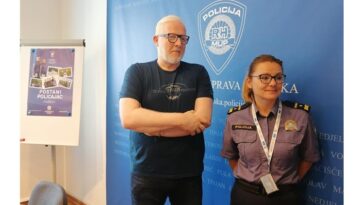 Alica Rosić-Jakupović i Mario Battifiaca na presici - Ilustracija - Foto Policijska uprava istarska