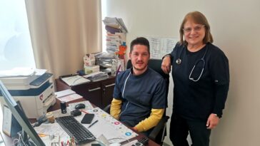 Dr. Vesna Janko RAdovan s tehničarkom Darkom Matošovićem - Foto Tanja Kocijančić