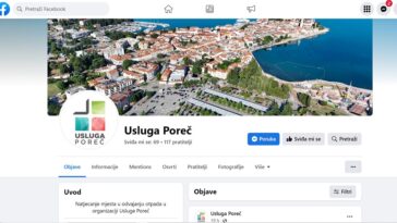 Usluga Poreč na Facebooku