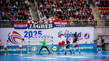 hrvatska crna gora rukomet poreč croatia