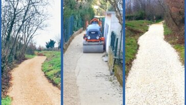 nasipavanje putova put bijela cesta