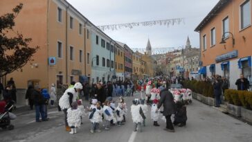 buje maškare karneval ilustracija