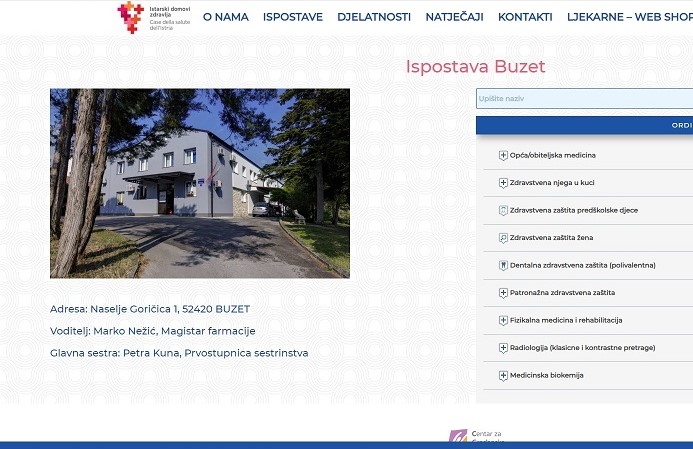 Screenshot Dom zdravlja - IDZ