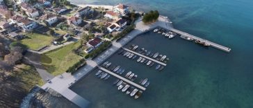 Vizualiacija lučice u Dajli - Grad Novigrad