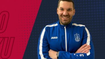 Trener NK Funtane Ivan Škof