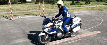 policija motorist vježba trening