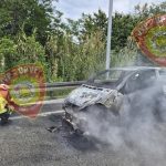 Foto Vatrogasci Umag - Požar automobila na Istarskom ipsilonu