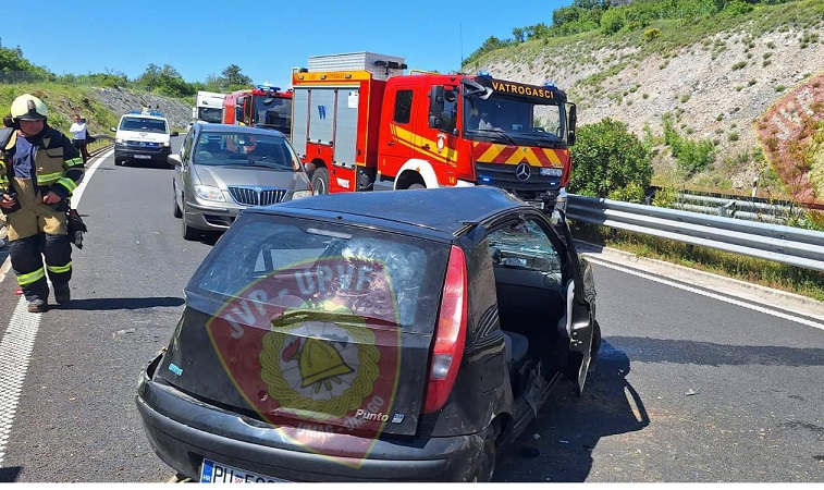 Foto Vatrogasci Umag - Nesreća na ulazu na Istarski ipsilon