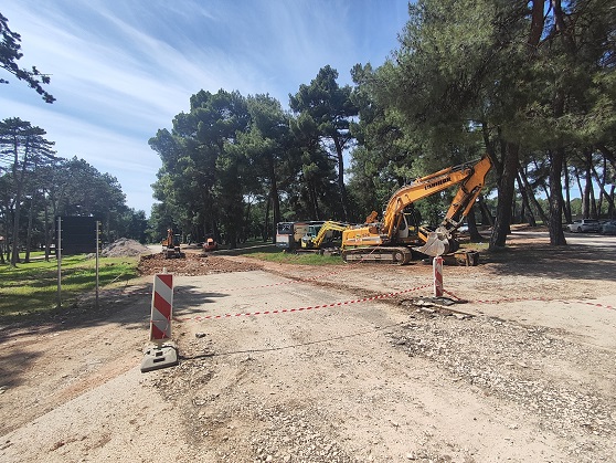 Radovi u centru Višnjana - Foto Tanja Kocijančić
