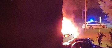 Foto Tanja Kocijančić - Požar automobila u Creskoj ulici