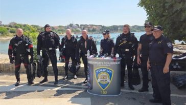 Ronioci istarske policije i veterani ATJ Lučko čistili pulsko podmorje