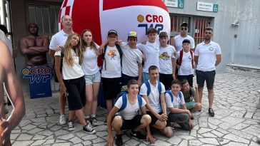 Vaterpolo klub Poreč na utakmici u Rijeci