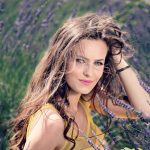 djevojka žena lavanda portret fotografija ljepota