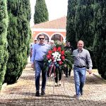U povodu Dana pobjede i domovinske zahvalnosti i Dana hrvatskih branitelja položila je vijence i zapalila svijeće.