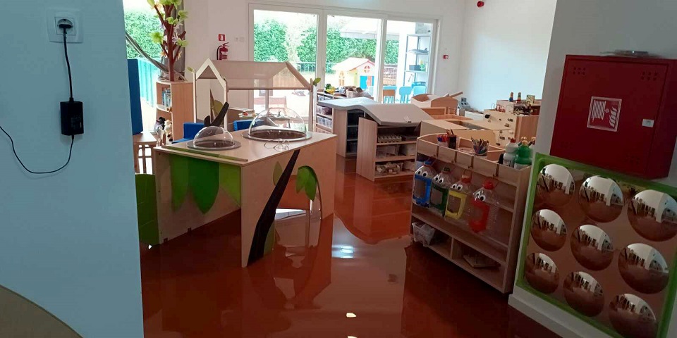 Foto Dječji vrtič Tičići Novigrad poplava nevrijeme kiša