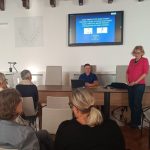 Foto Grad Poreč - Dr. Peharda na predavanju 2024. mjesc ružčaste vrpce rak dojke